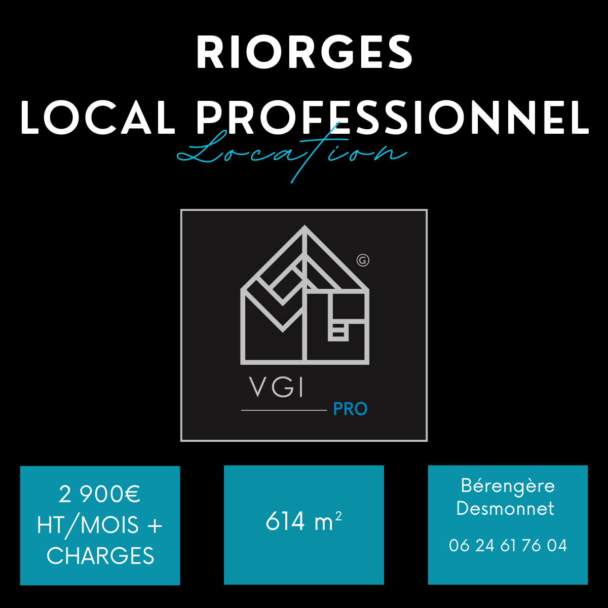 Local Professionnel  - 614m² - RIORGES