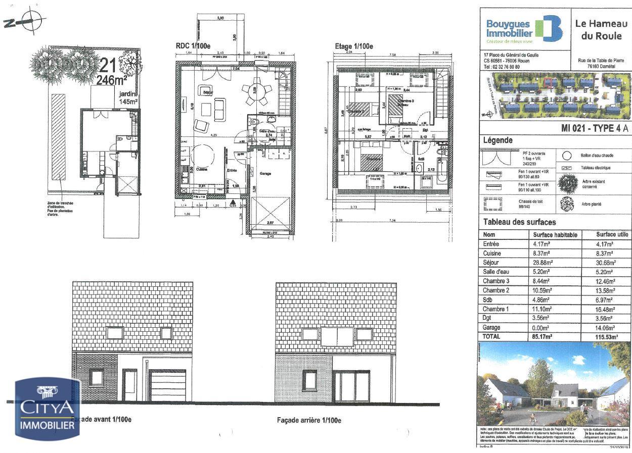 Maison 4 pièces - 85m² - DARNETAL