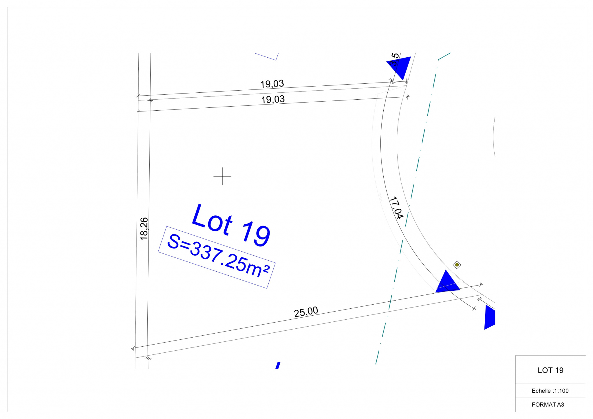 Terrain  - 337m² - LA SALINE