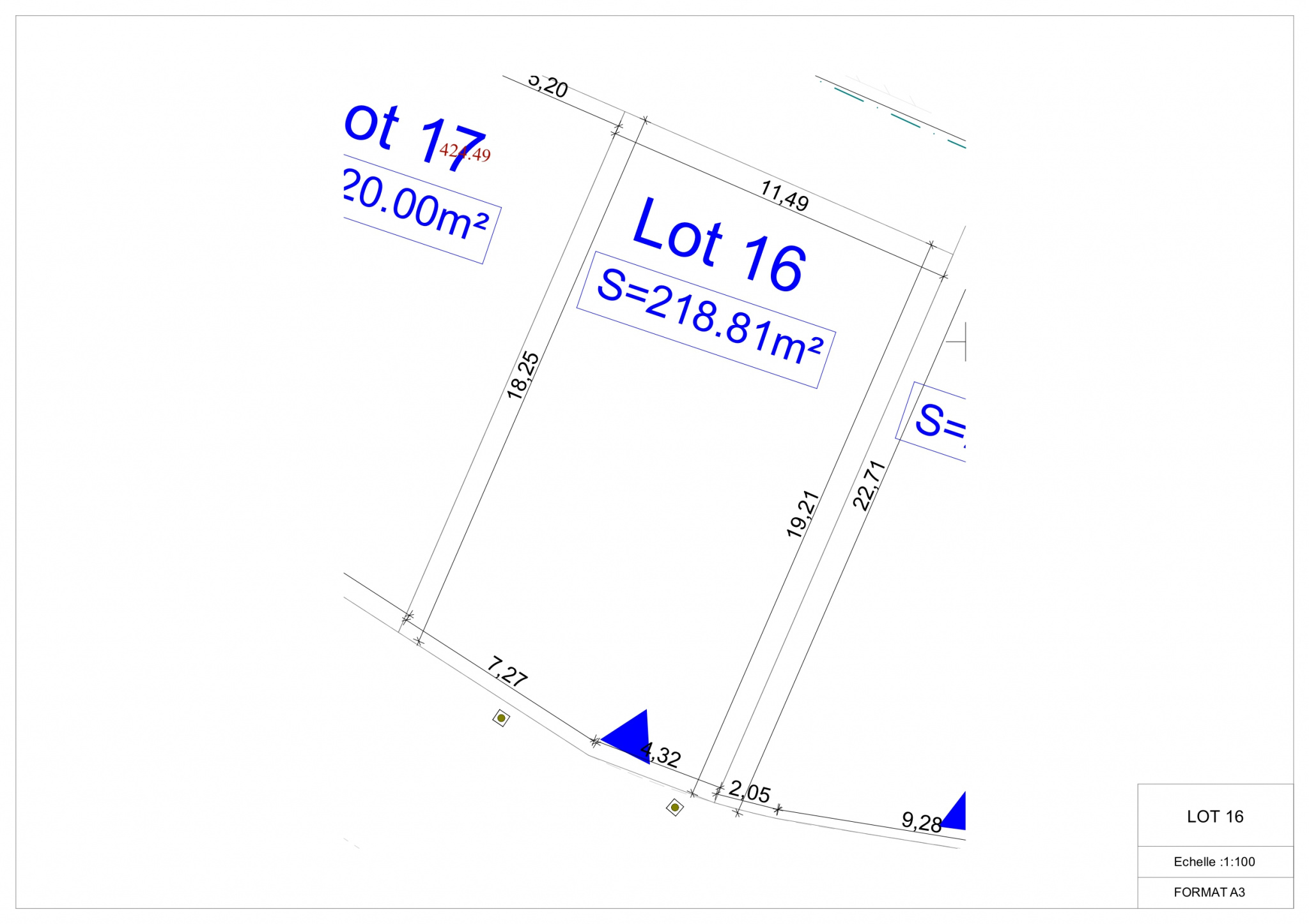 Terrain  - 219m² - LA SALINE