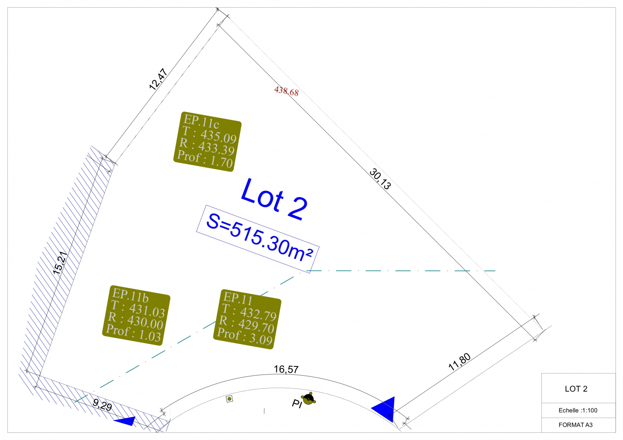 Terrain  - 517m² - LA SALINE