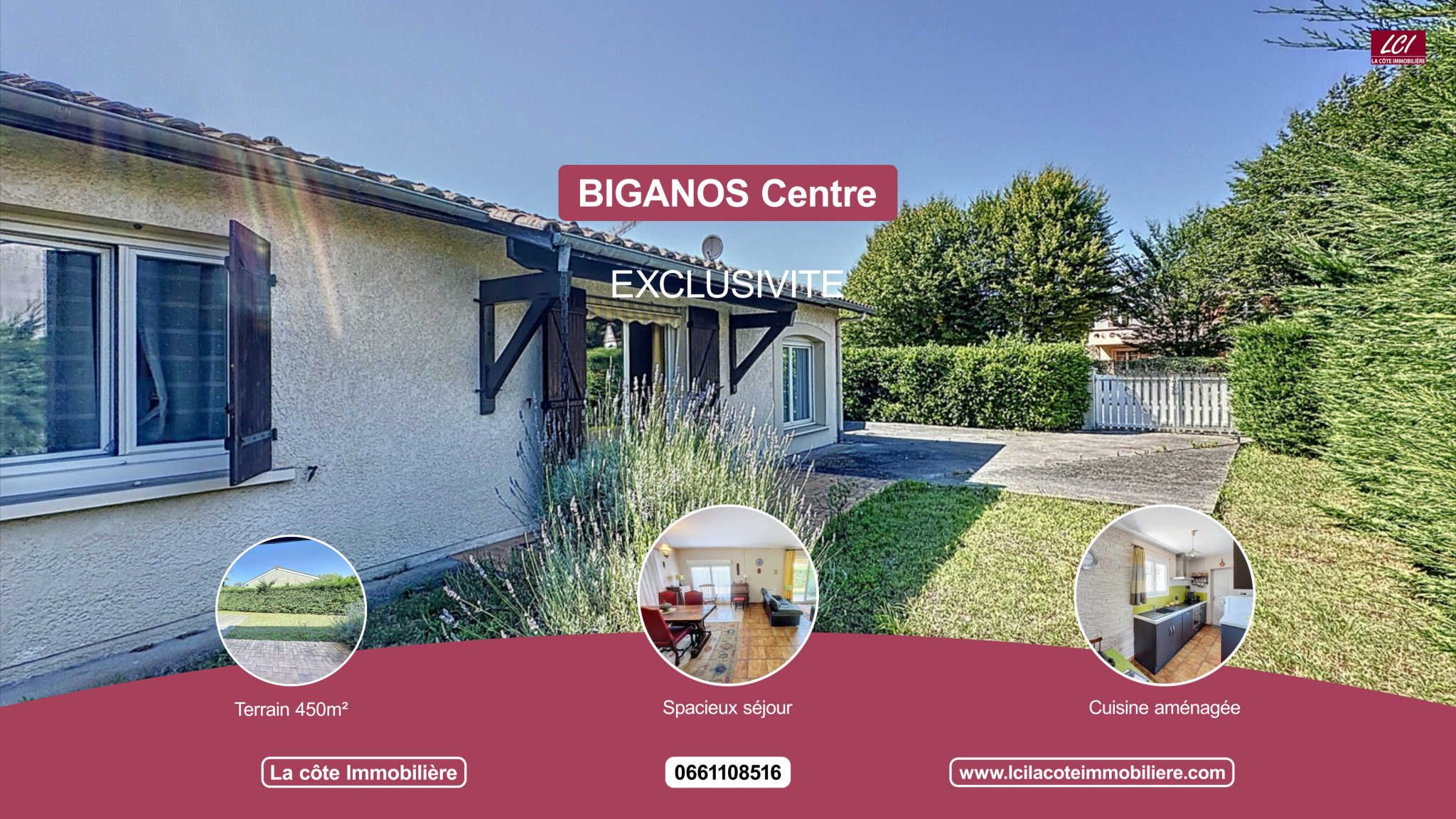 Maison 3 pièces - 72m² - BIGANOS