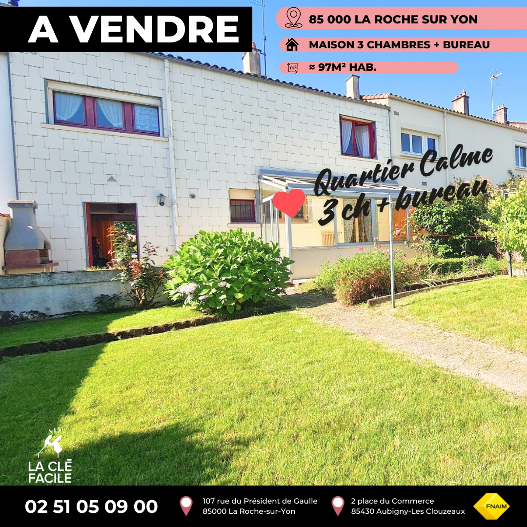 Maison 5 pièces - 98m² - LA ROCHE SUR YON