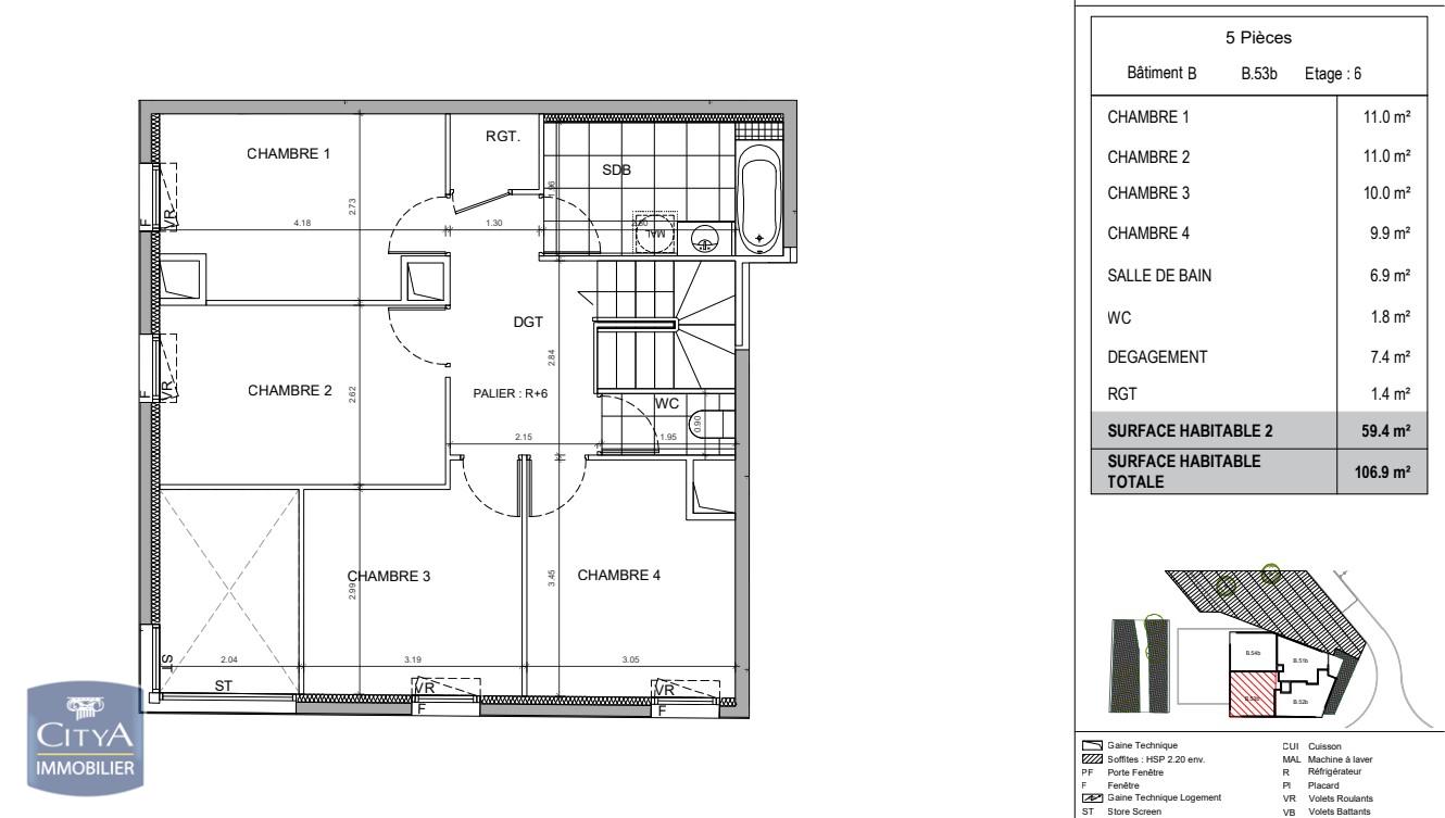 Appartement 5 pièces - 106m² - FONTENAY SOUS BOIS