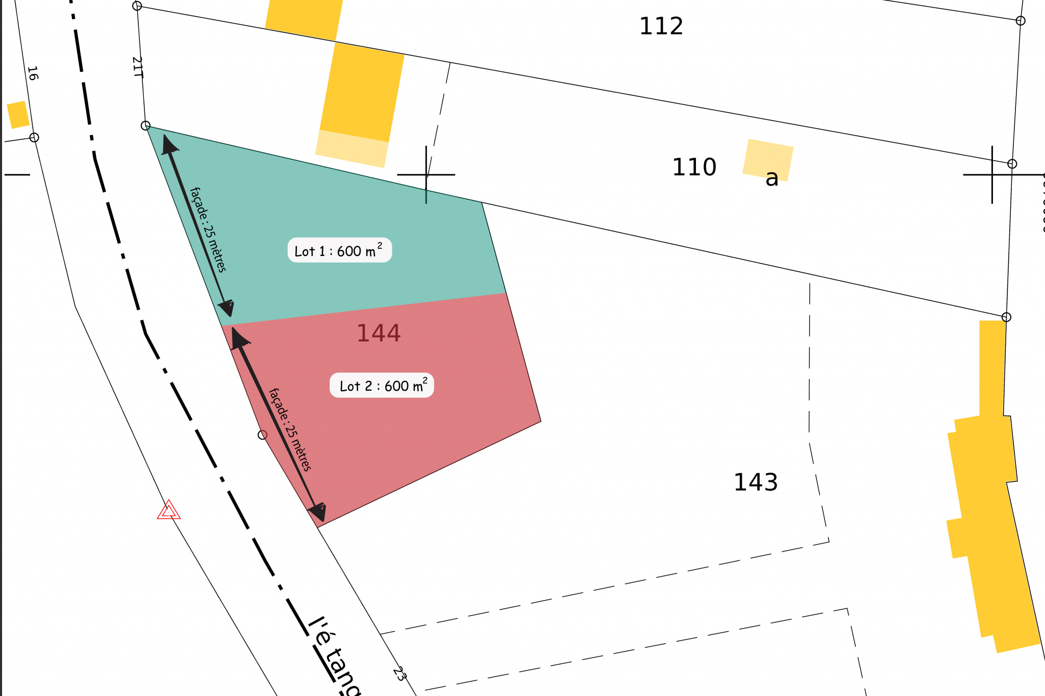 Terrain  - 600m² - DOMART EN PONTHIEU