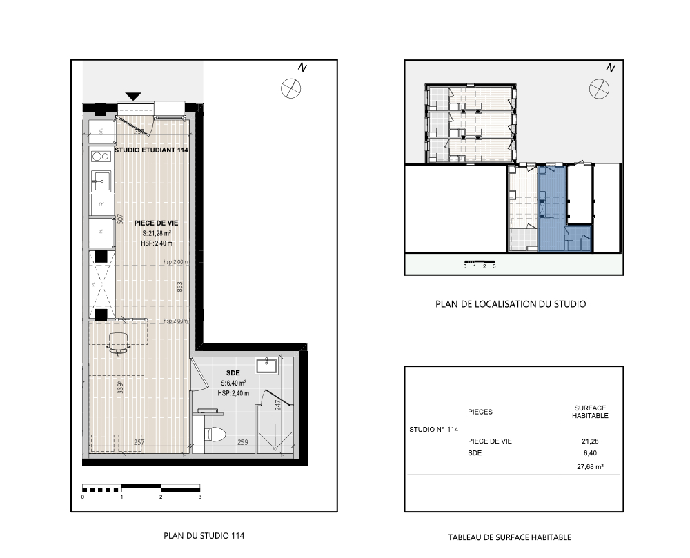 Appartement 1 pièce - 27m²