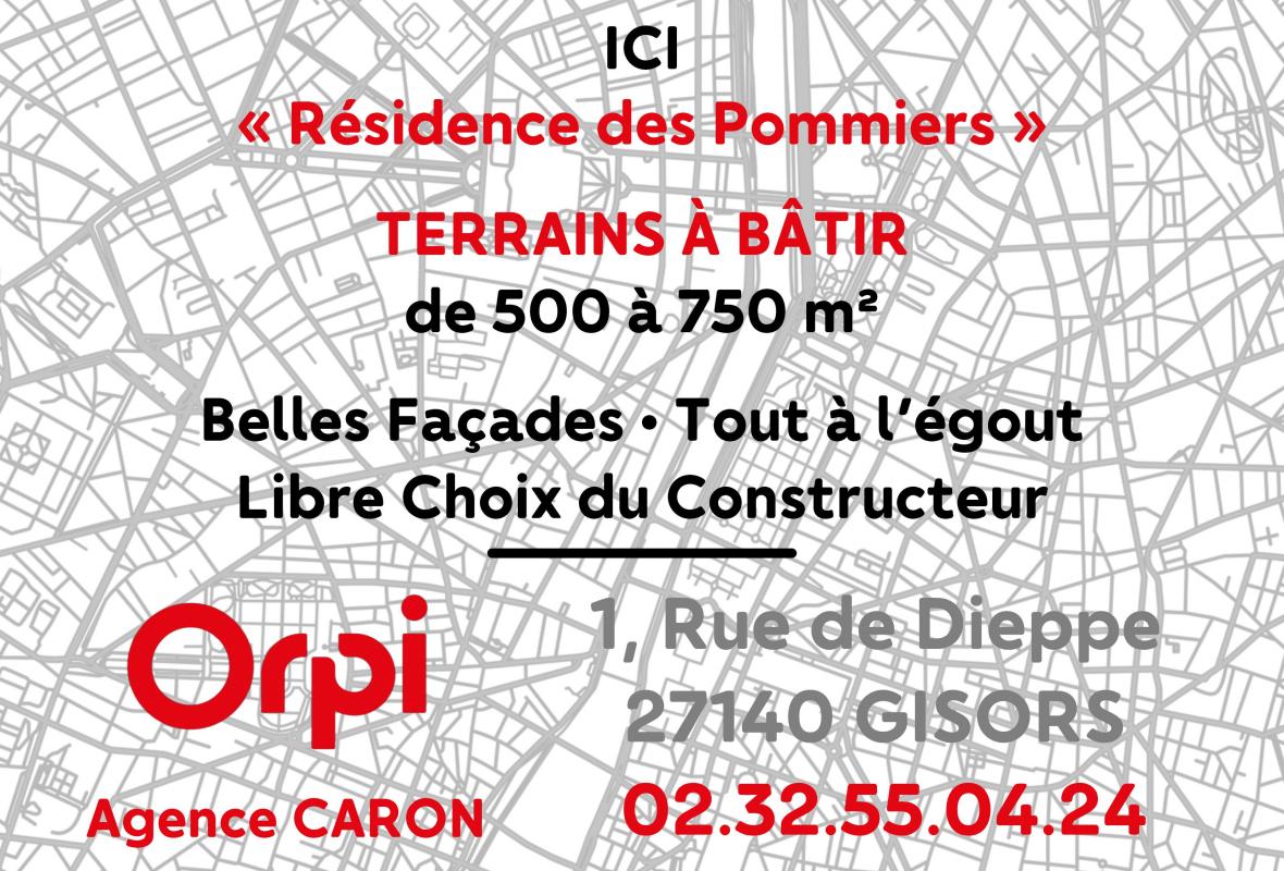 Terrain  - 499m² - GISORS