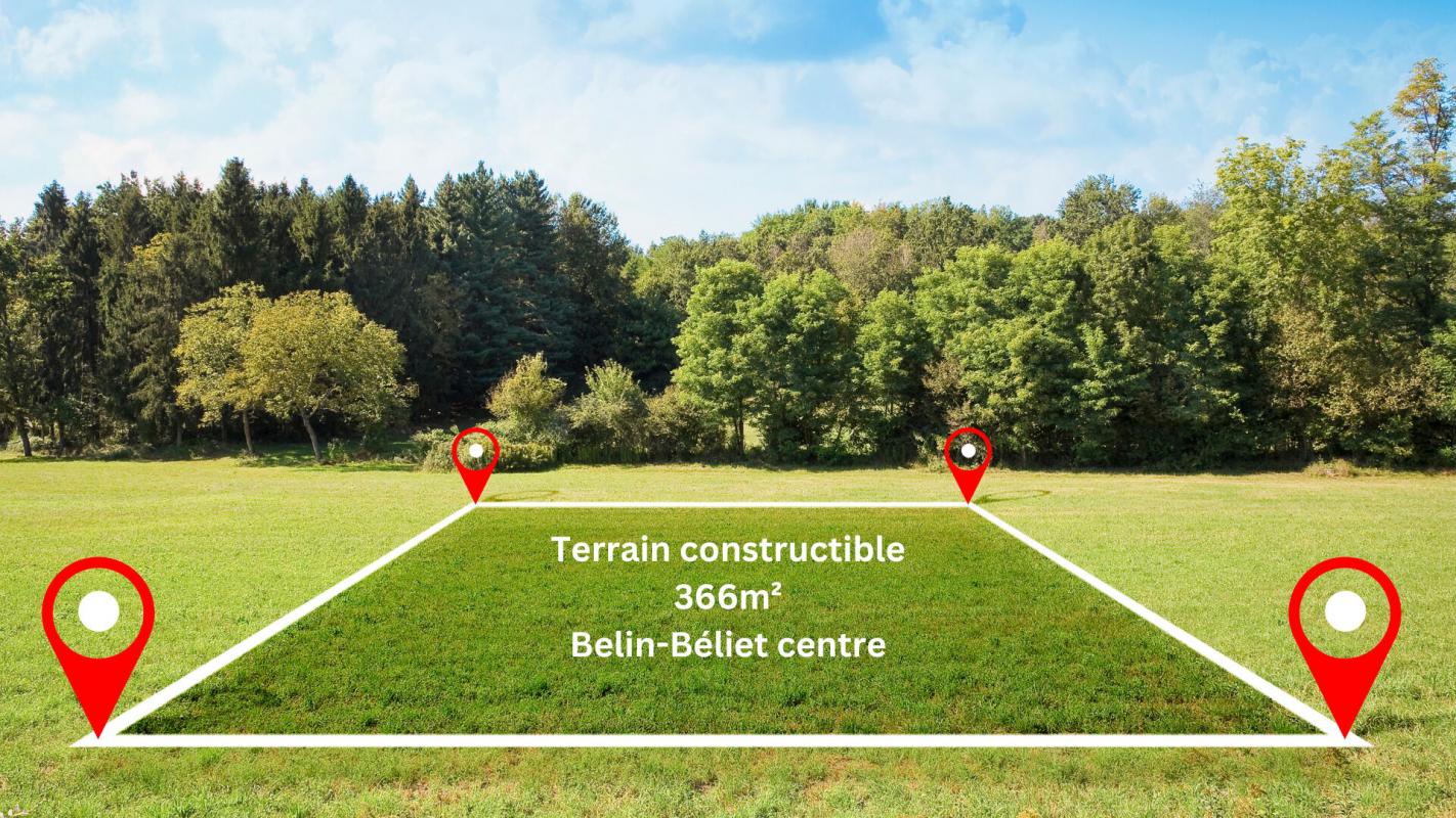 Terrain  - 366m² - BELIET