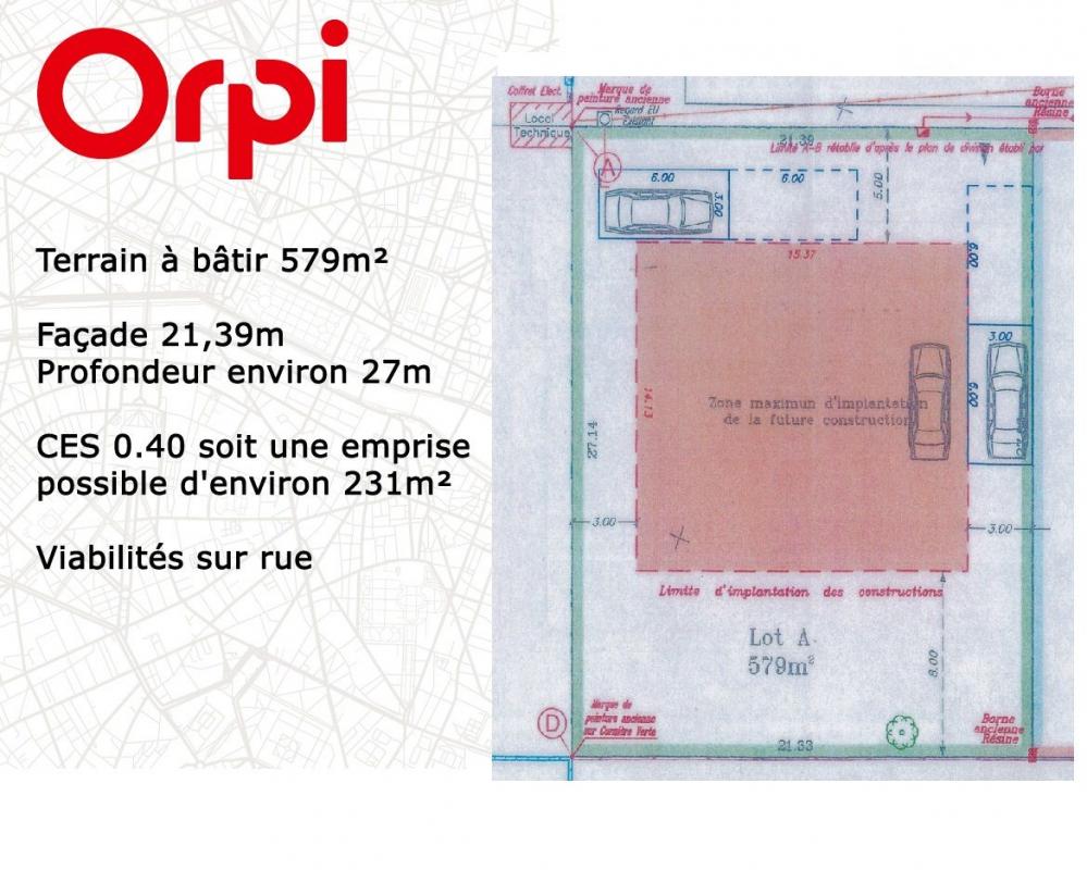 Terrain  - 579m² - PERTHES