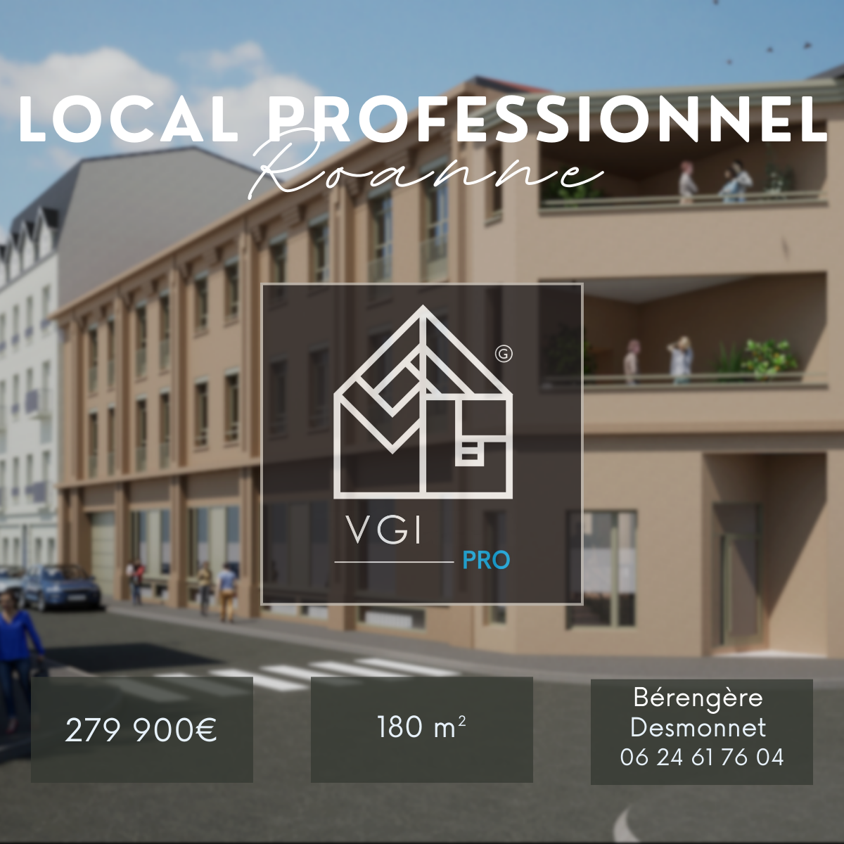 Local Professionnel  - 180m² - ROANNE