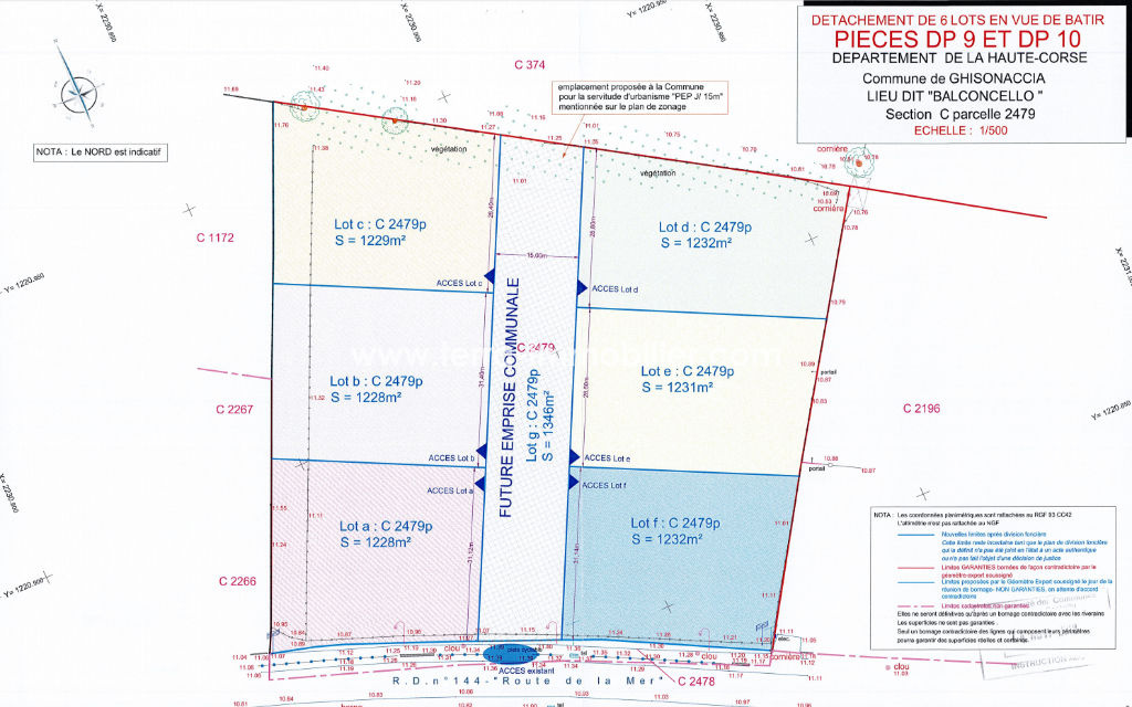 Terrain  - 1 232m² - GHISONACCIA