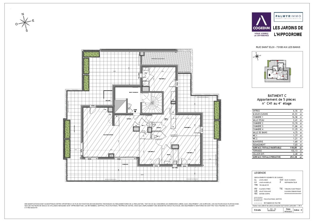 Appartement 5 pièces - 117m² - AIX LES BAINS