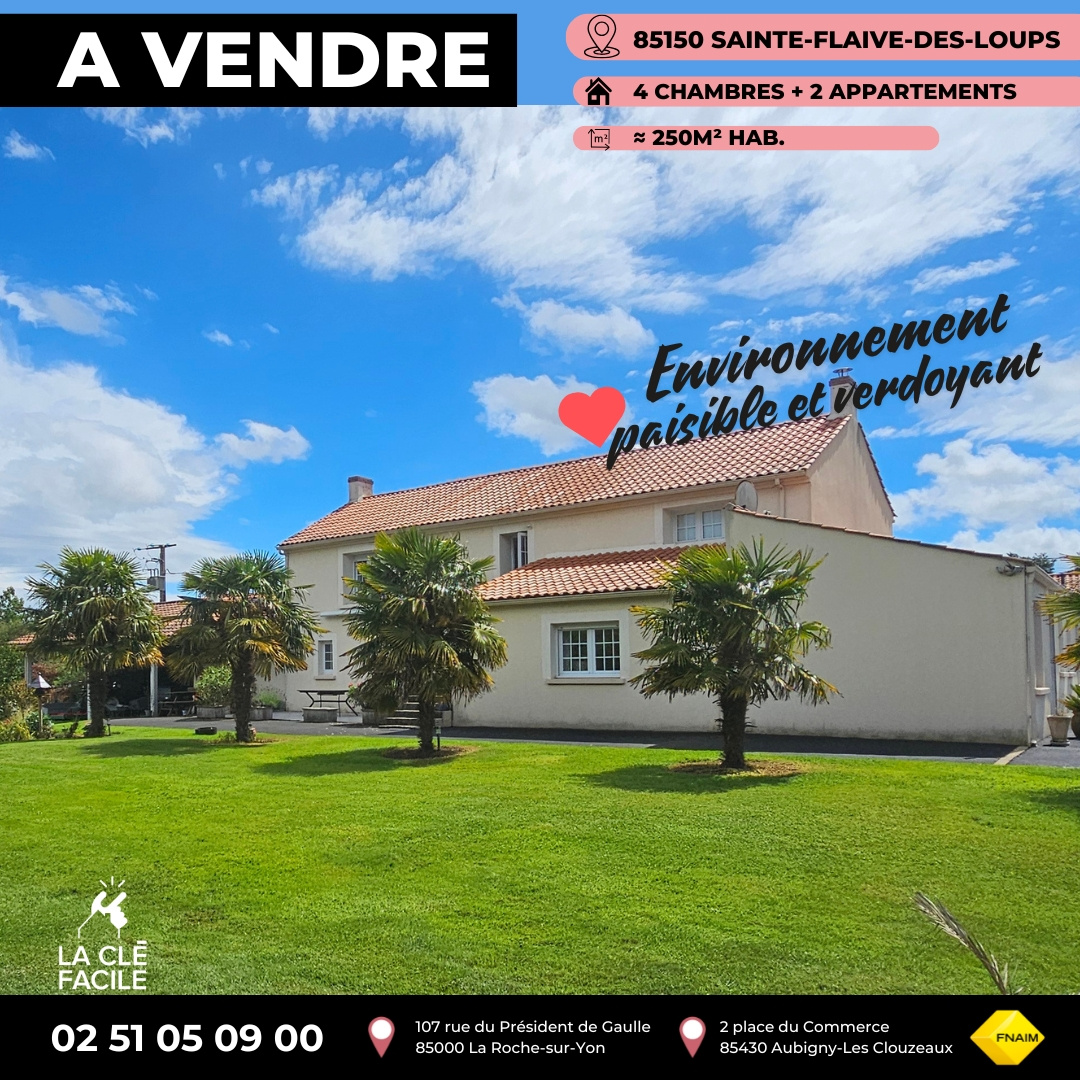 Maison 7 pièces - 250m² - STE FLAIVE DES LOUPS