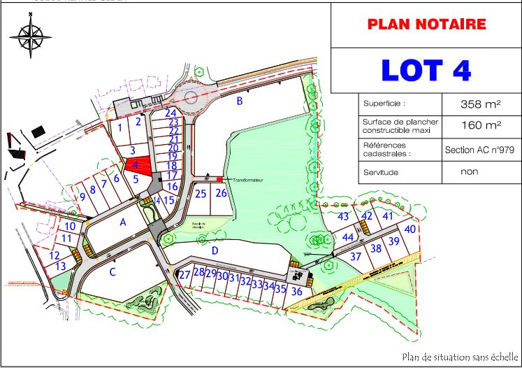 Terrain  - 358m² - VANNES