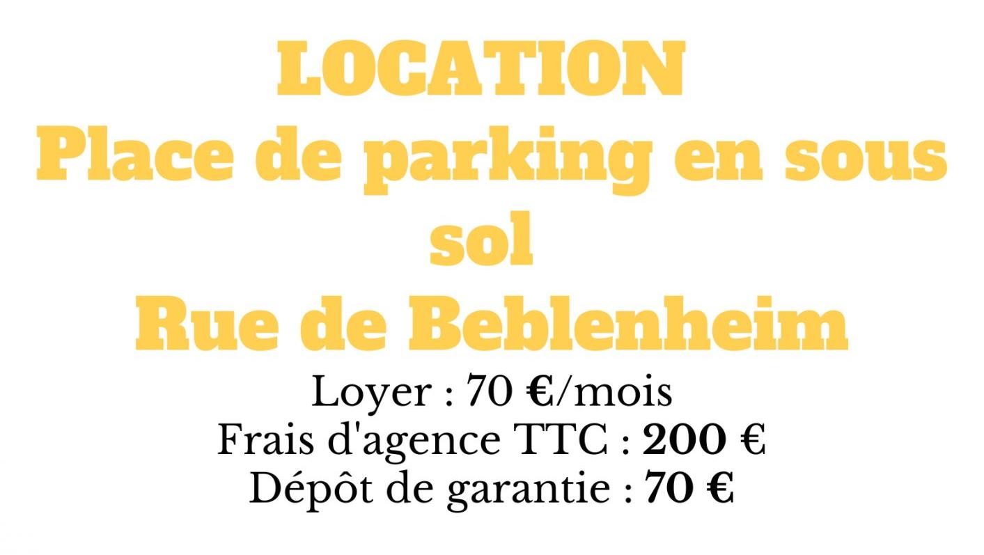 Parking  - STRASBOURG