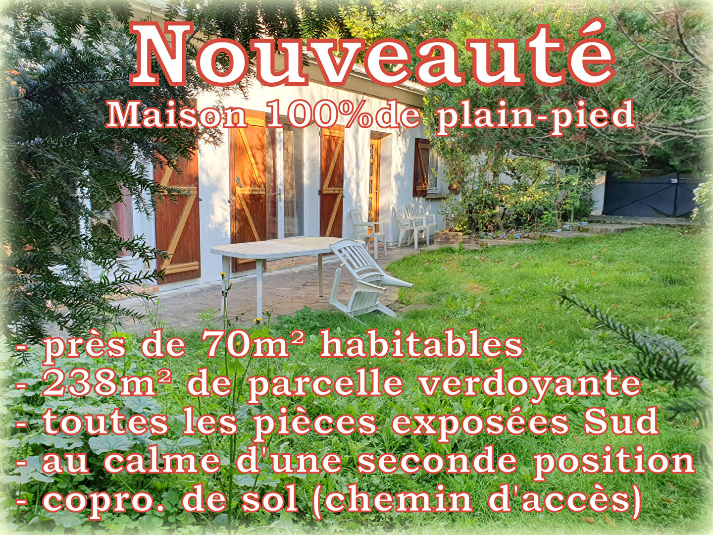 Maison 3 pièces - 69m²