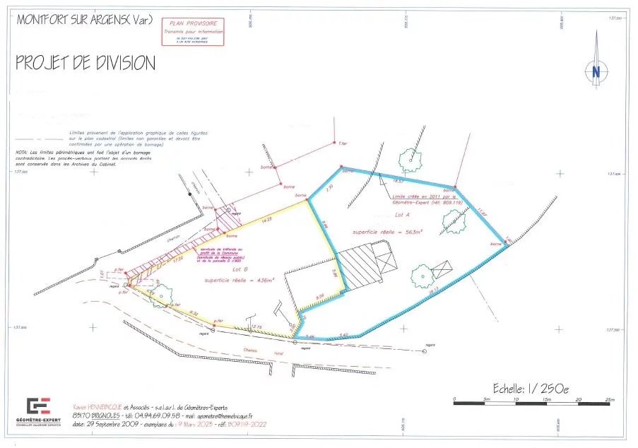 Terrain  - 437m² - MONTFORT SUR ARGENS