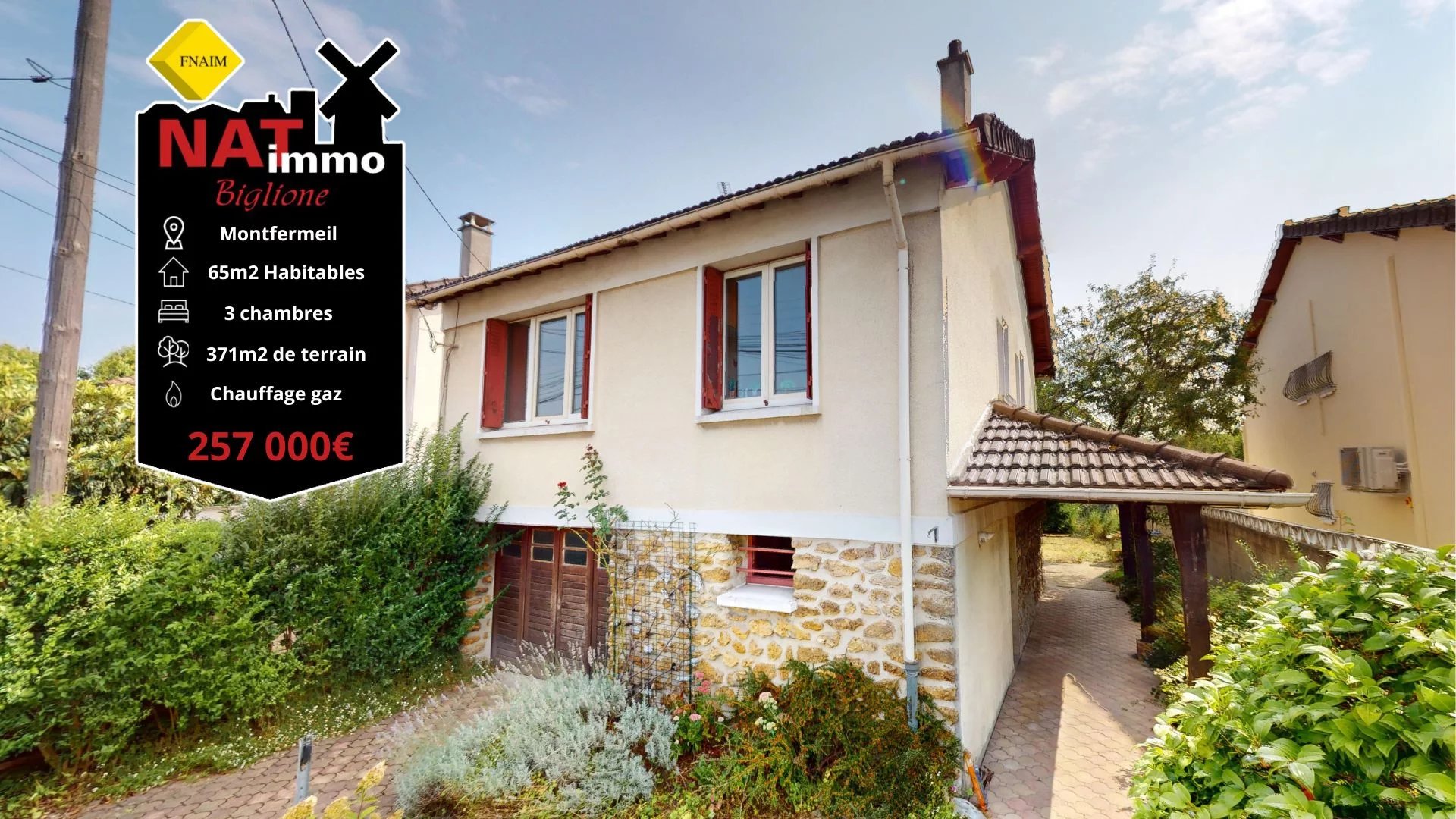 Maison 4 pièces - 65m² - MONTFERMEIL