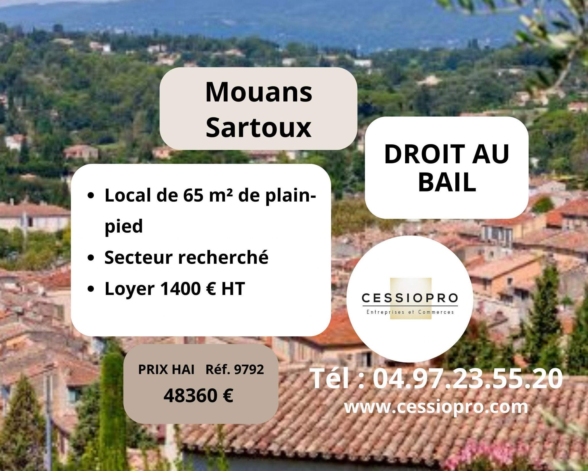 Fonds de commerce  - MOUANS SARTOUX