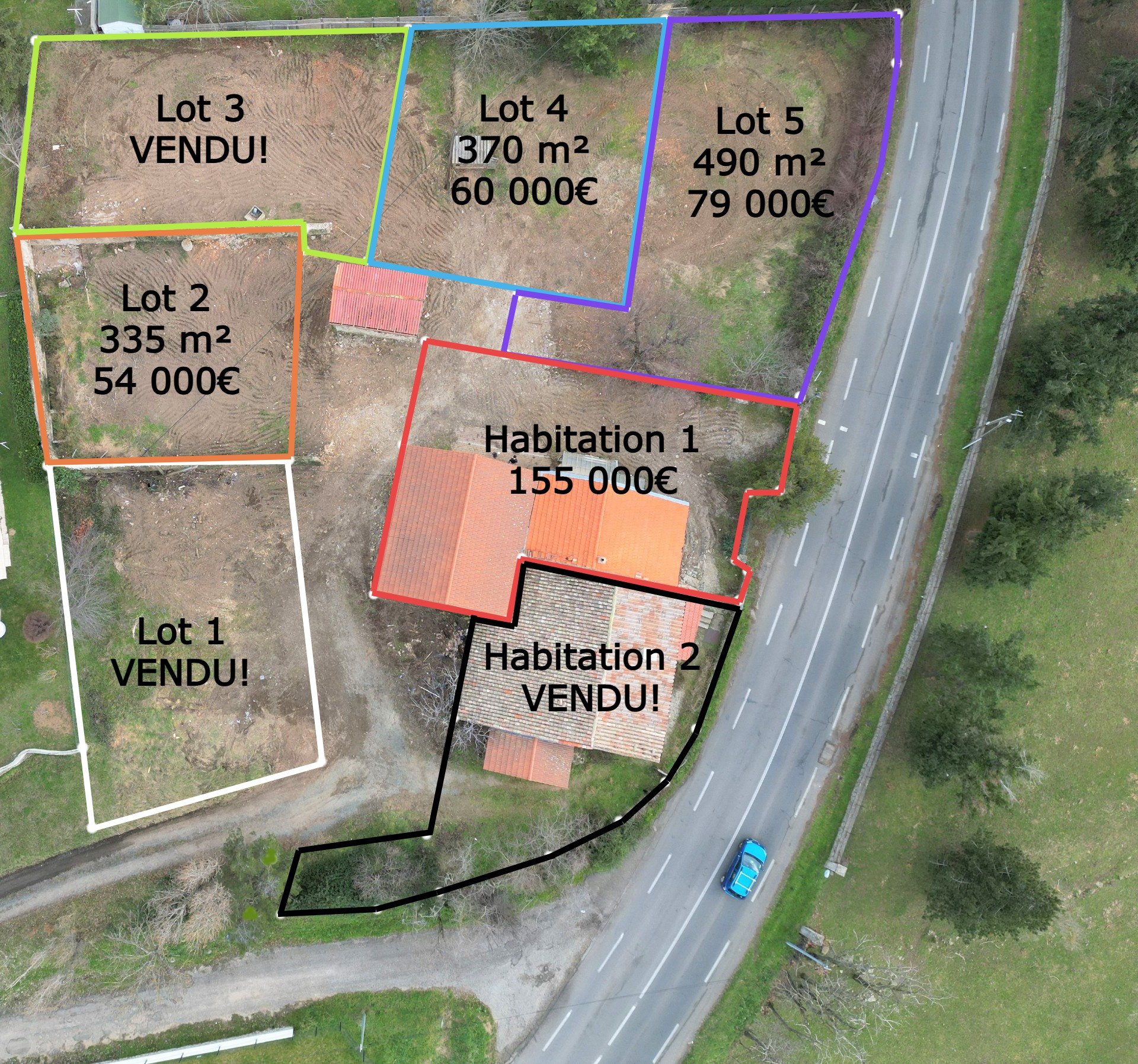 Terrain  - 335m² - ANNONAY