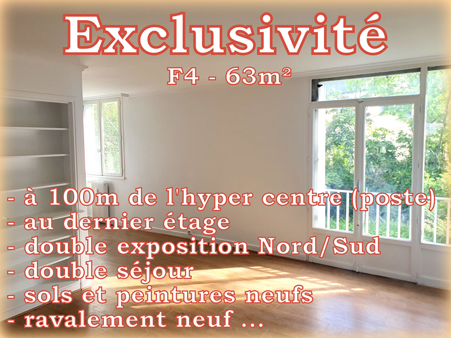 Appartement 4 pièces - 63m²