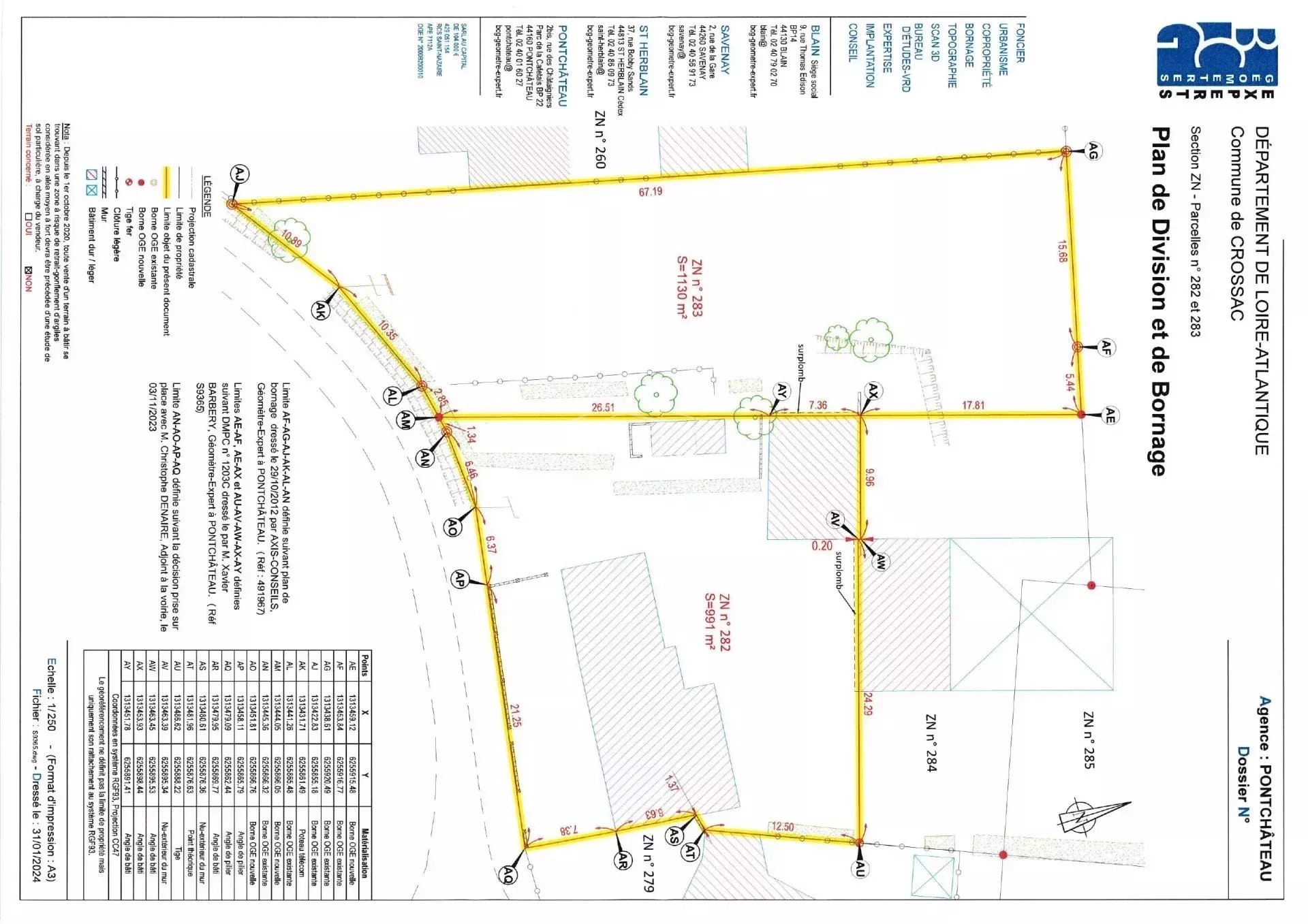 Terrain  - 1 130m² - CROSSAC