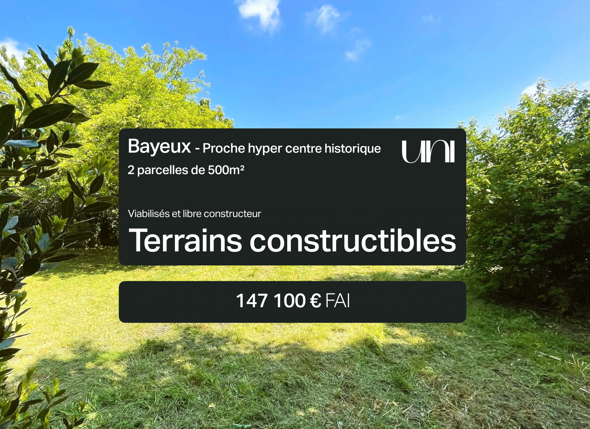 Terrain  - 500m² - BAYEUX