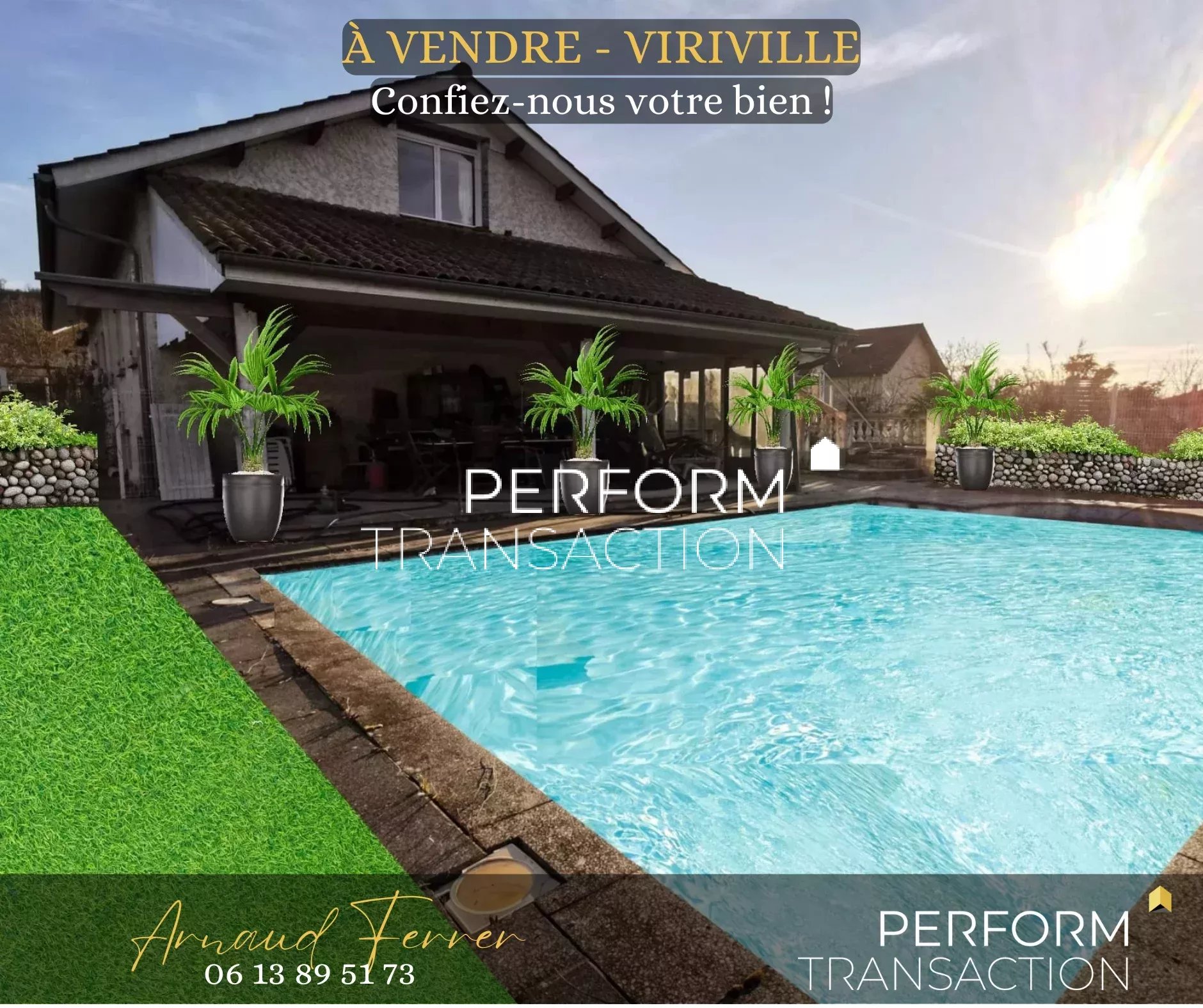 Maison 13 pièces - 240m² - VIRIVILLE