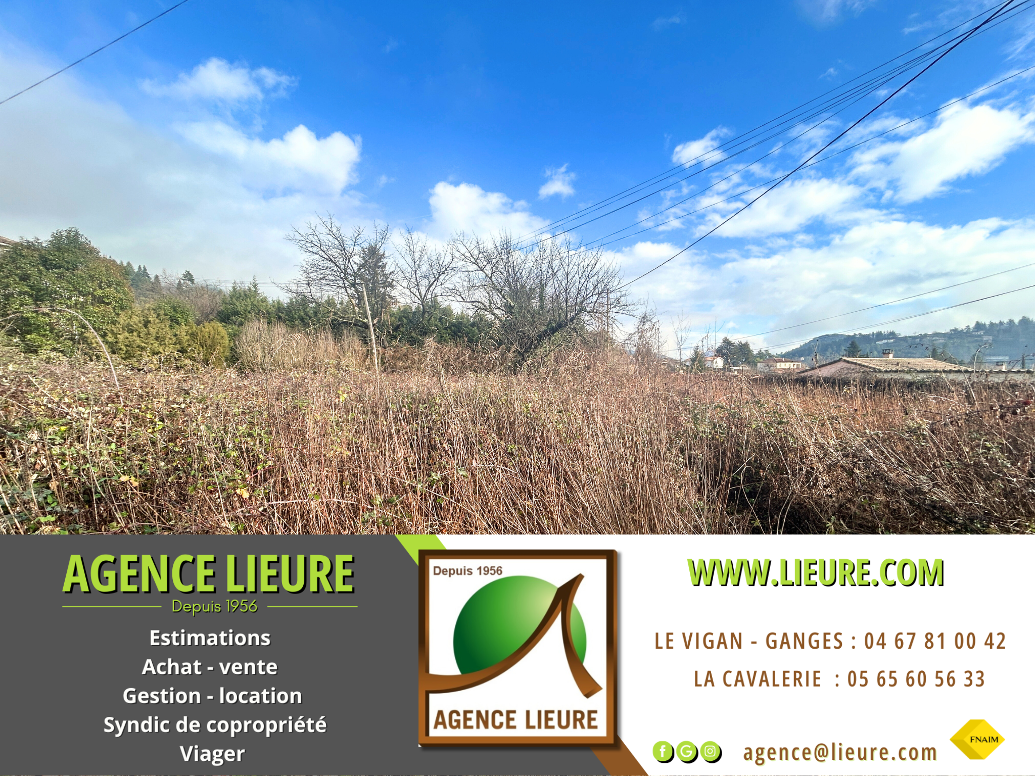 Terrain  - 615m² - LE VIGAN