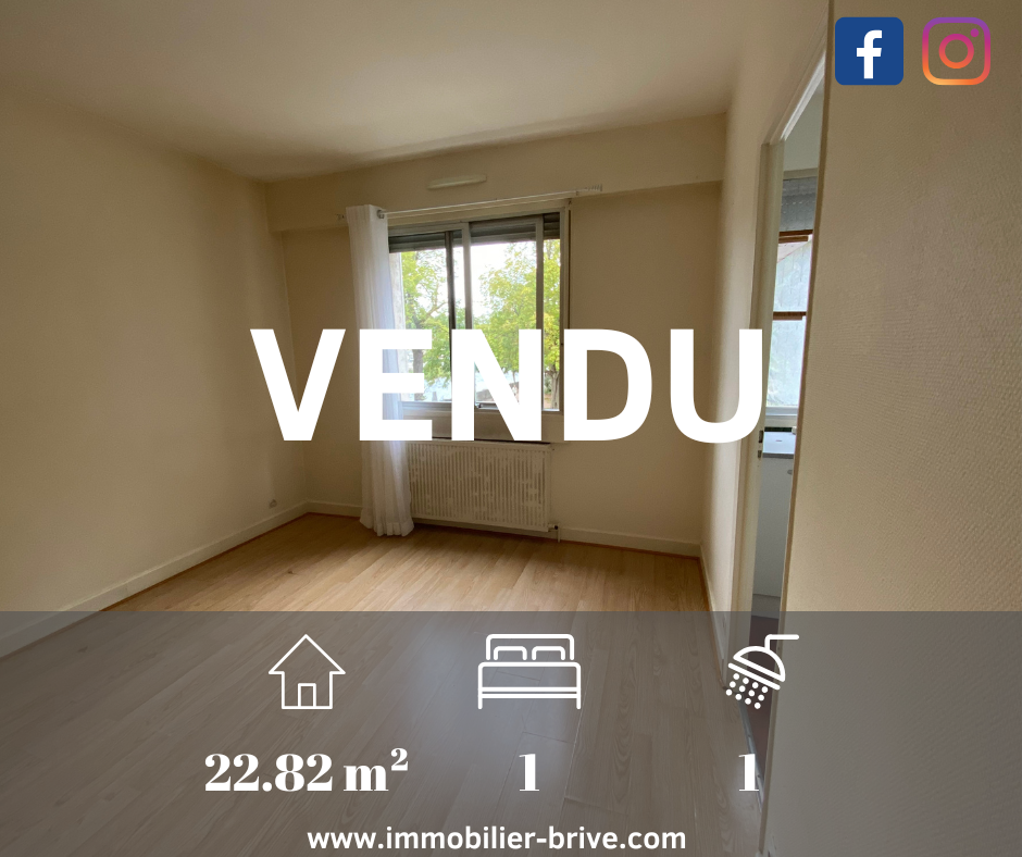 Appartement 1 pièce - 22m² - BRIVE LA GAILLARDE