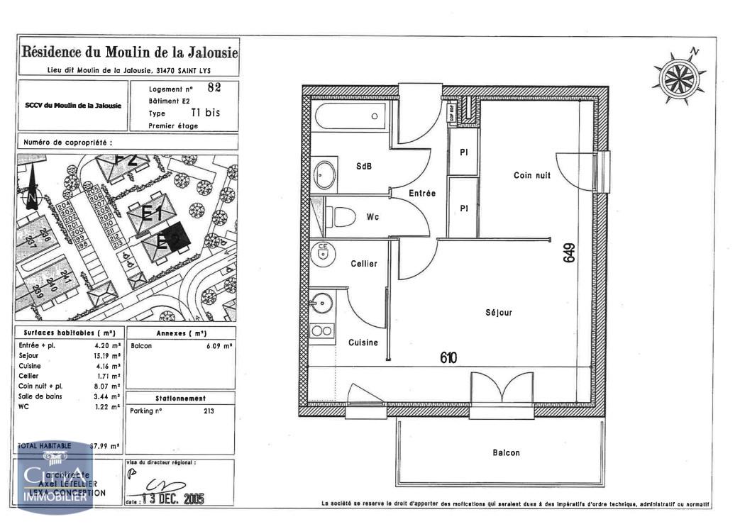 Appartement 1 pièce - 38m² - ST LYS