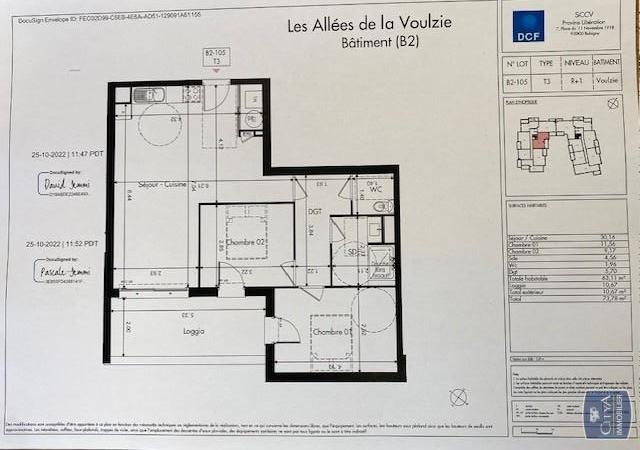 Appartement 3 pièces - 63m² - PROVINS