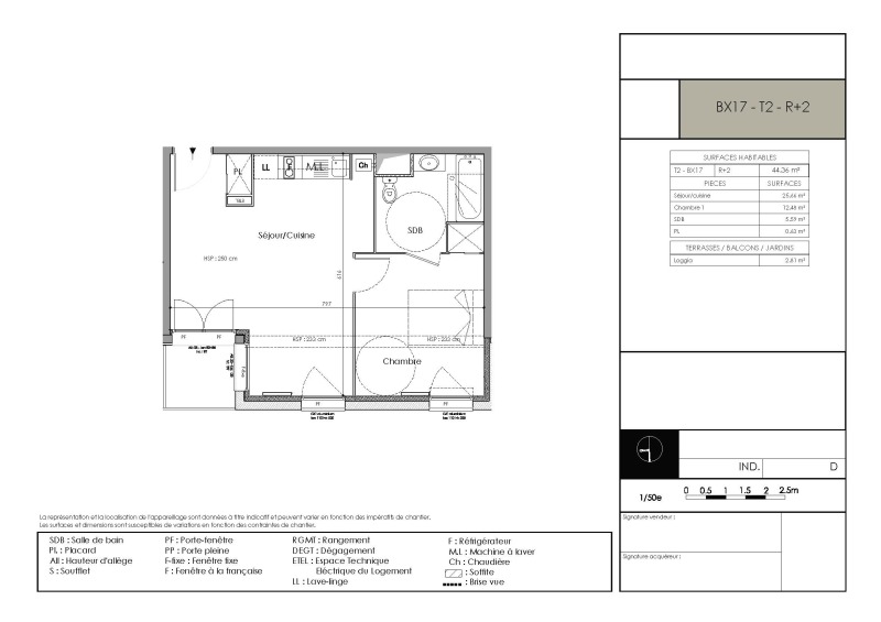 Appartement 2 pièces - 44m² - ROUBAIX