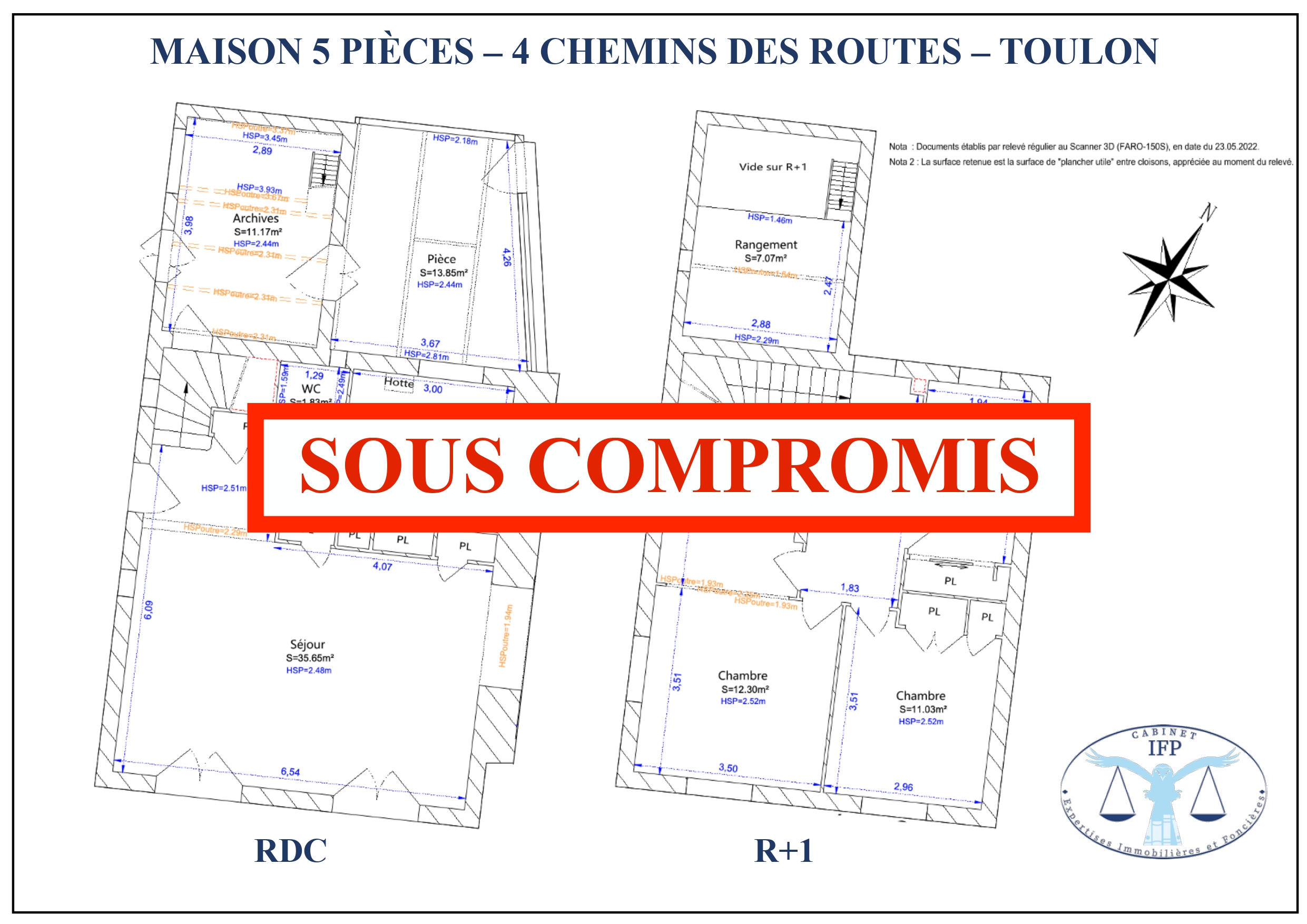 Maison 5 pièces - 125m² - TOULON