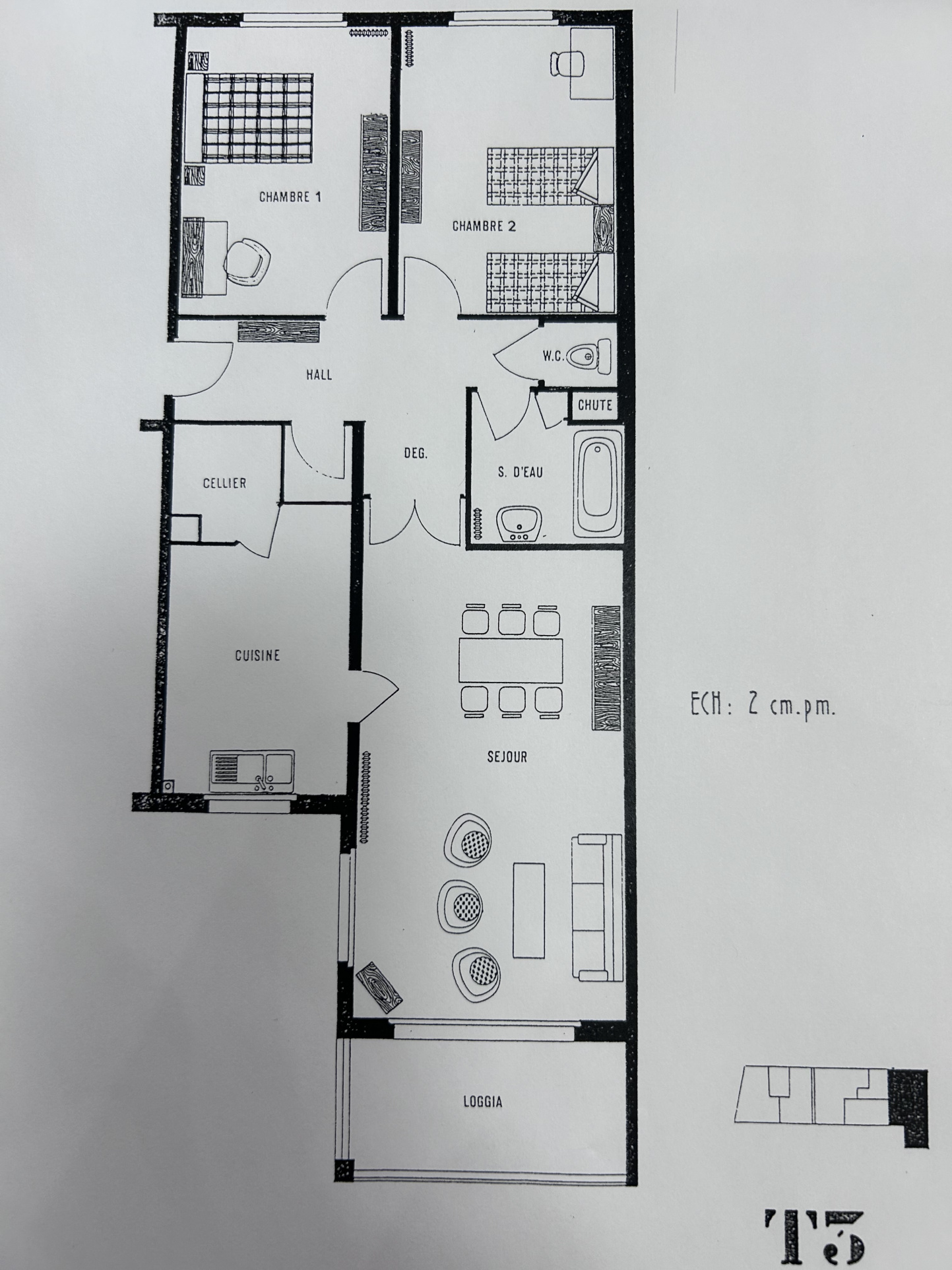 Appartement 3 pièces - 80m² - MARSEILLE  - 4ème