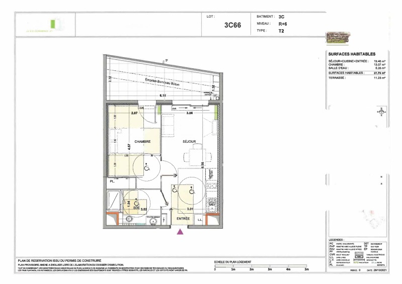 Appartement 2 pièces - 37m² - MARSEILLE  - 9ème