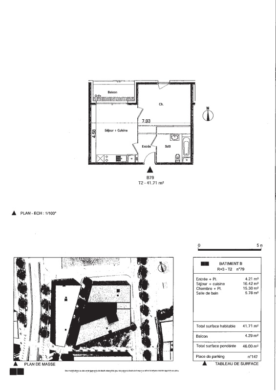 Appartement 2 pièces - 41m² - BEGLES