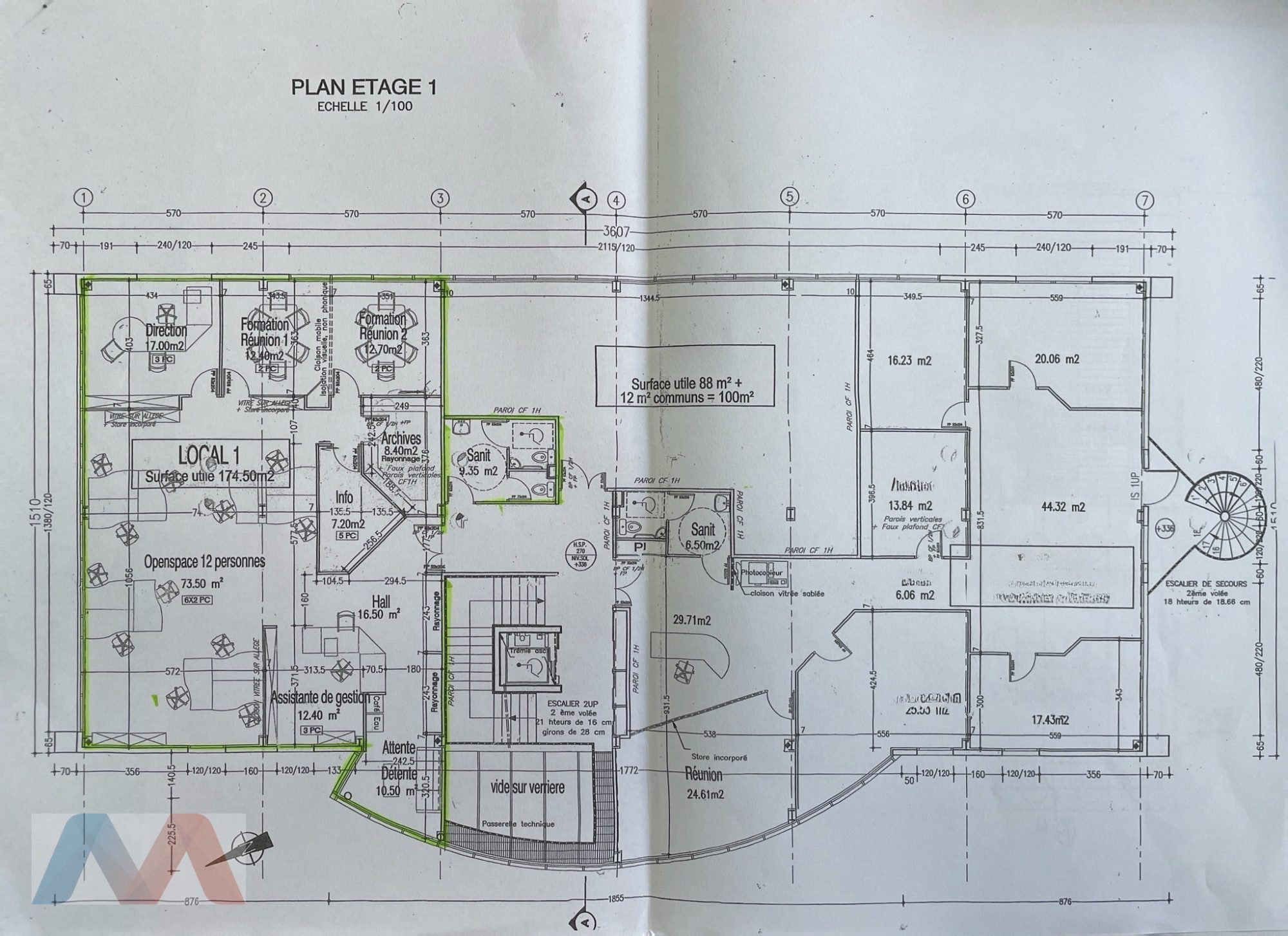 Local Professionnel  - 175m² - CLERMONT FERRAND