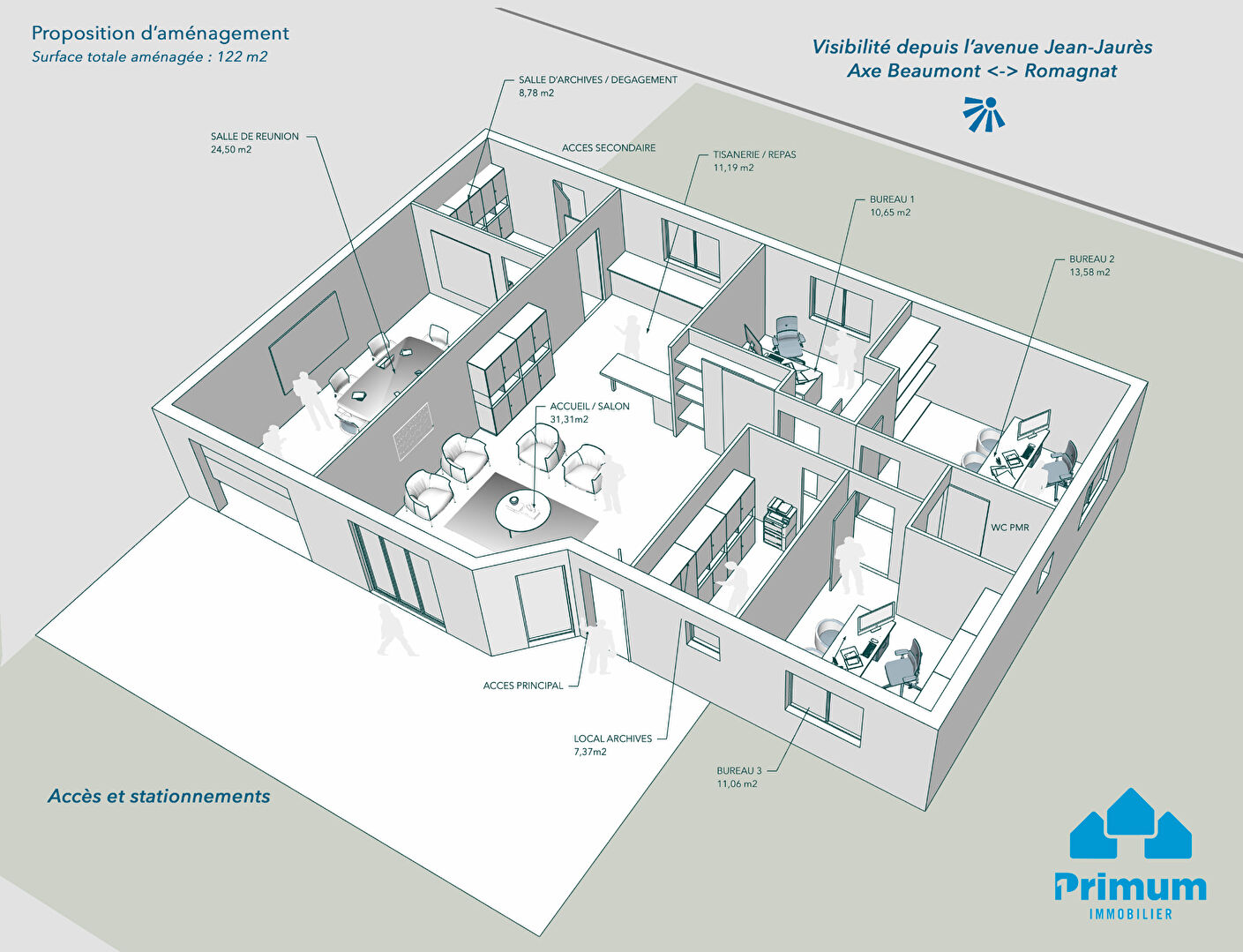 Local Professionnel  - 122m²