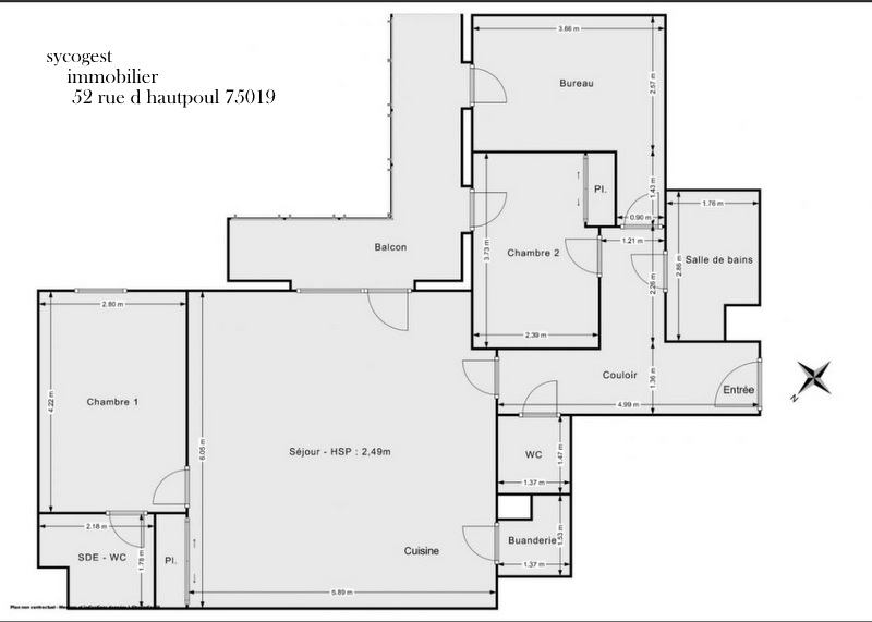 Appartement 4 pièces - 89m²