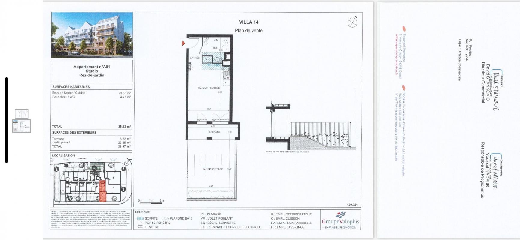 Appartement 1 pièce - 28 320m² - CHEVILLY LARUE