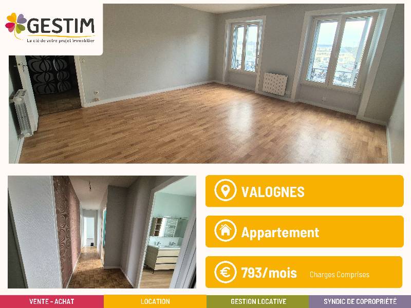 Appartement 4 pièces - 98m² - VALOGNES