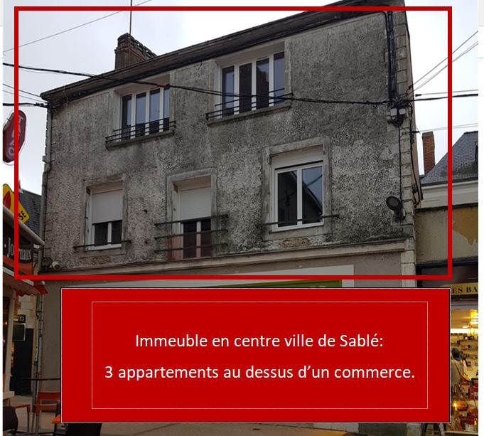 Immeuble  - 190m² - SABLE SUR SARTHE