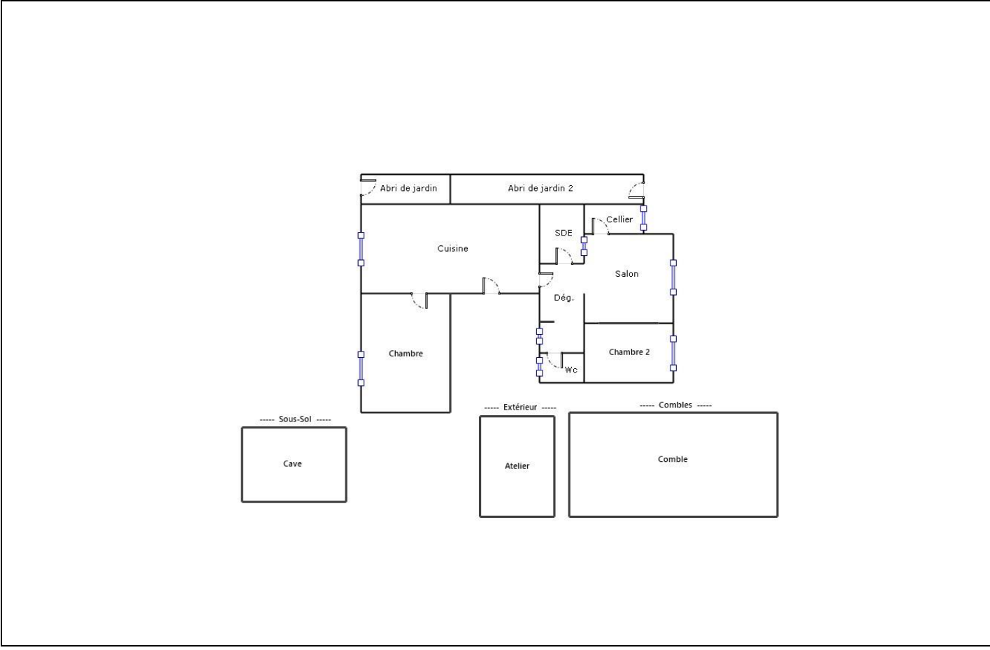 Maison 3 pièces - 56m² - PALAISEAU