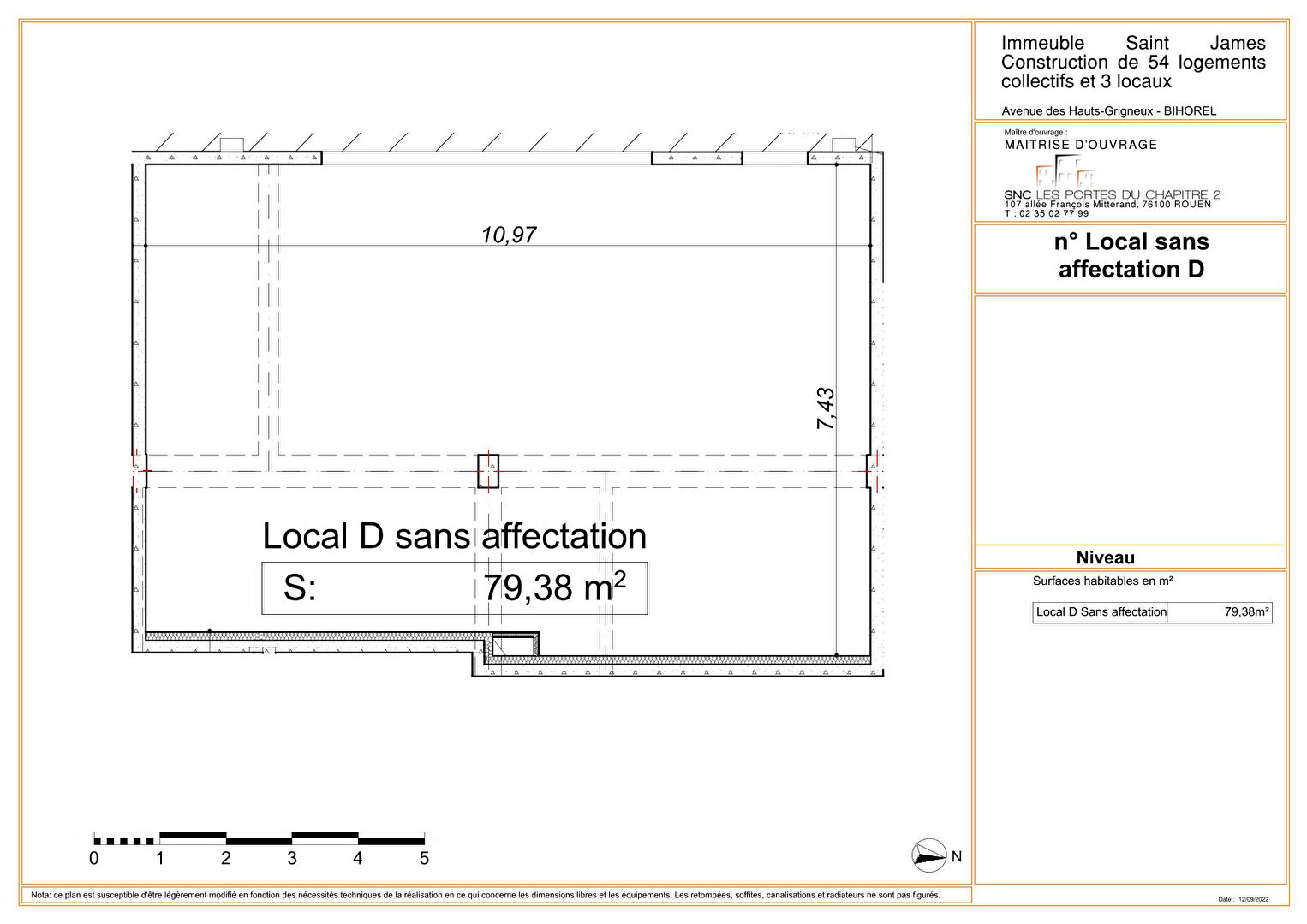 Local Professionnel  - 79m² - BIHOREL