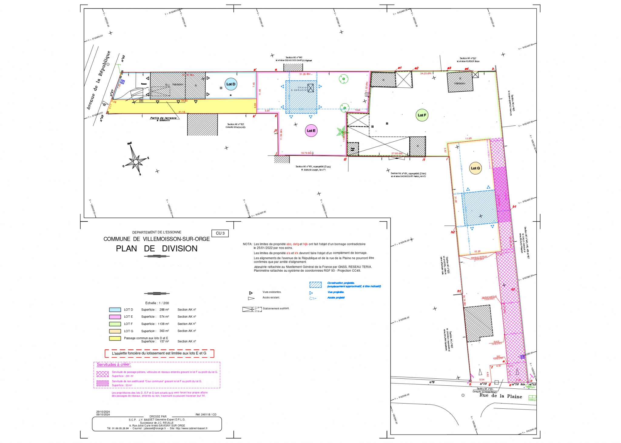 Terrain  - 574m² - VILLEMOISSON SUR ORGE