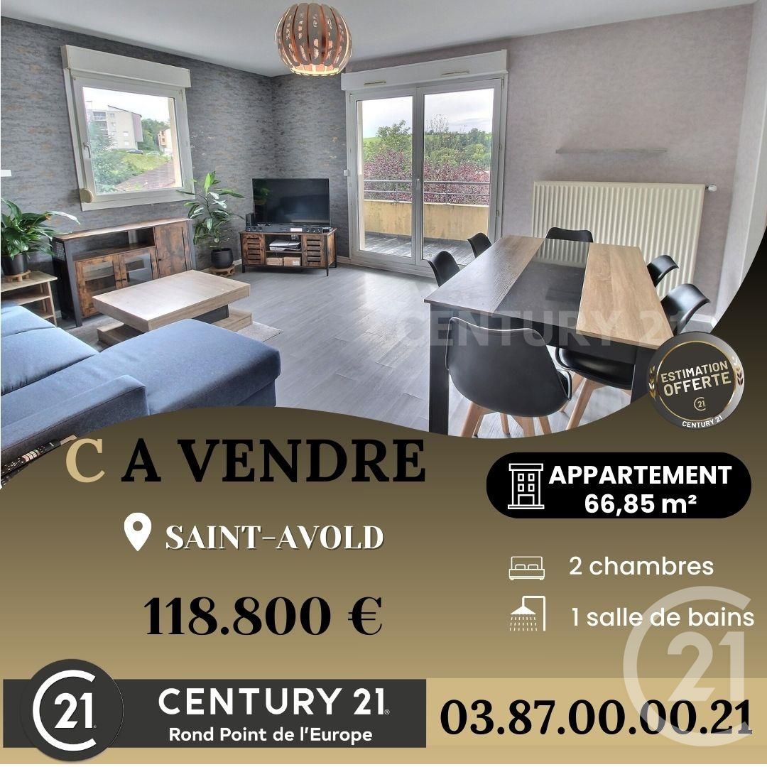 Appartement 3 pièces - 66m² - ST AVOLD