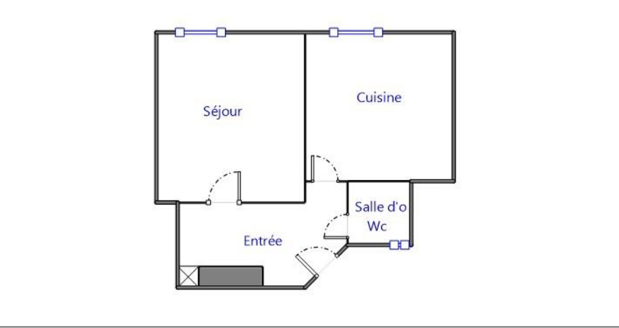 Appartement 1 pièce - 32m² - LYON  - 7ème