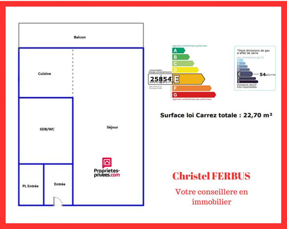 Appartement 1 pièce - 22m² - GAGNY