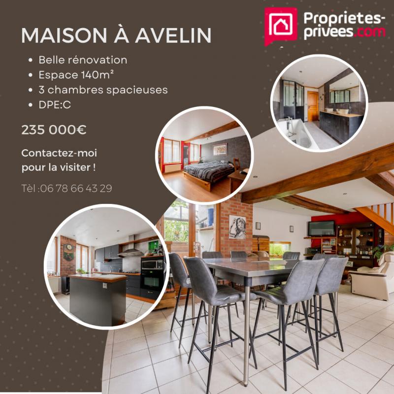 Maison 4 pièces - 140m² - AVELIN